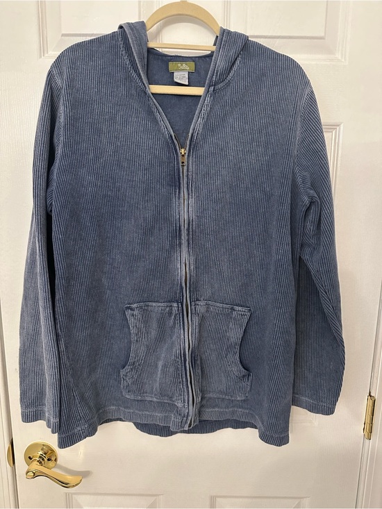 Pulp Jackets & Blazers - Polo by Ralph Lauren Blue Corduroy Zip Hoodie Jacket
